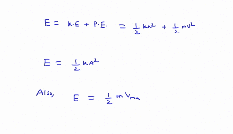 a-050-kg-object-is-attached-to-an-ideal-massless-spring-of-spring-constant-25-nm-along-a-horizontal-frictionless-surface-the-object-oscillates-in-simple-harmonic-motion-and-has-a-speed-of-35-14724