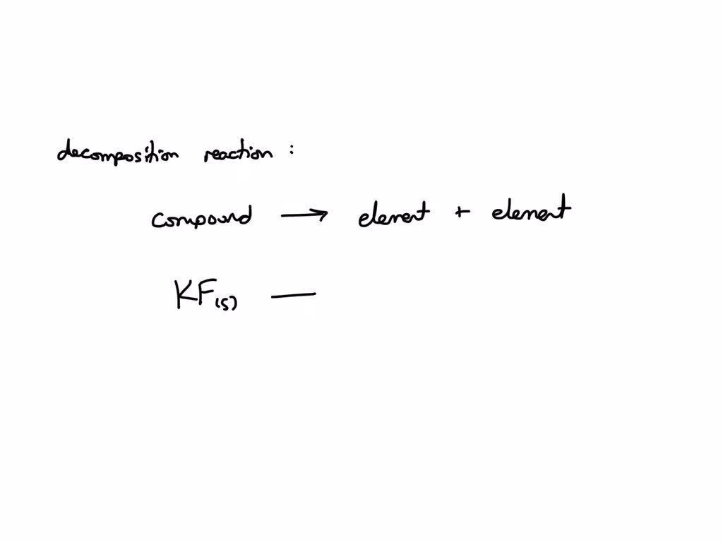 SOLVED Solid potassium and fluorine gas are produced by the