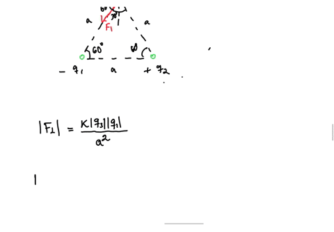 6-three-point-like-charges-are-placed-at-the-corners-of-an-equilateral-triangle-as-shown-in-the-figure-a300-mathrmcm-find-the-magnitude-of-the-electric-force-exerted-on-the-charge-mathrmq_3-let-math-2