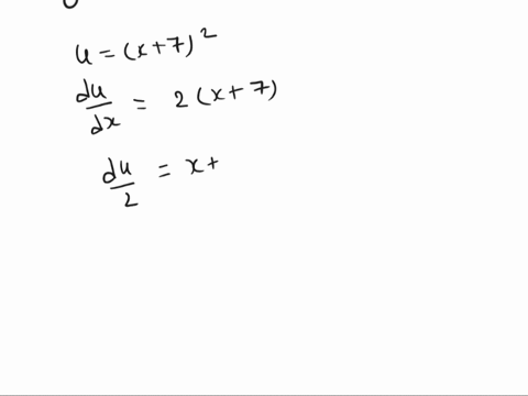 evaluate-the-given-integral-using-the-substitution-or-method-indicated-use-c-for-the-constant-of-integration-x-7ex-72-dx-u-x-72-34031