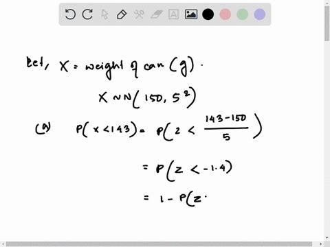 the-weights-of-cans-of-soup-produced-by-company-are-normally-distributed-with-a-mean-of-150-g-and-standard-deviation-of-5-g-a-what-is-the-probability-that-a-can-of-soup-selected-randomly-fro-53333