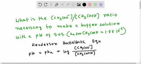 what-is-the-ch3cooch3cooh-ratio-necessary-to-make-a-buffer-solution-with-a-ph-of-505-ka-of-ch3cooh-is-18-105-73387