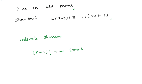 show-that-if-p-is-an-odd-prime-then-2p-3-1-mod-p-45473