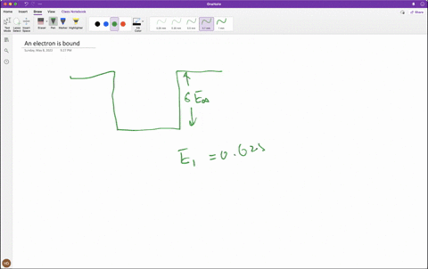 an-electron-is-bound-in-a-finite-square-well-of-width-165-nm-and-finite-depth-u06e-where-e-is-the-ground-state-energy-for-an-infinitely-deep-potential-well-that-has-the-same-width-if-the-ele-70668