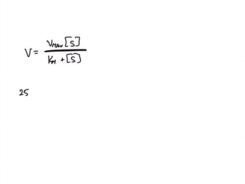 an-enzymatic-reaction-has-a-vmax-of-100-mmin-at-a-substrate-concentration-of-5-m-the-velocity-is-25-mmin-what-is-the-km-for-the-reaction-73422