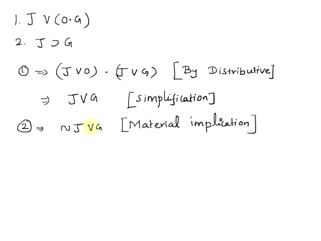 SOLVED: FORMAL LOGIC: Derive The Conclusions Of The Following Argument ...