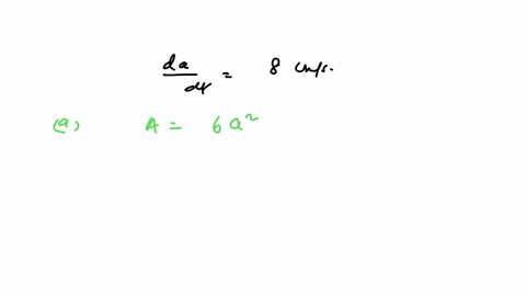 all-edges-of-a-cube-are-expanding-at-a-rate-of-8-centimeters-per-second-a-how-fast-in-cm2sec-is-the-surface-area-changing-when-each-edge-is-5-centimeters-cm2sec-b-how-fast-in-cm2sec-is-the-surface-are