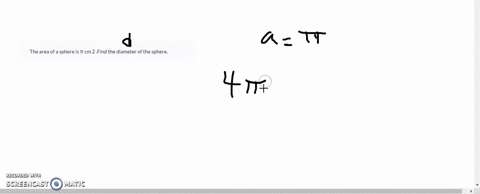 the-area-of-a-sphere-is-cm-2-find-the-diameter-of-the-sphere-00866