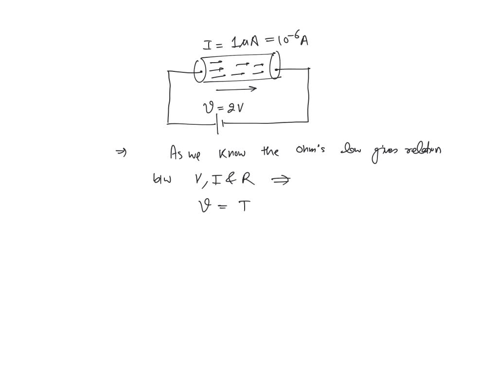 SOLVED find the resistance of a conductor if the electric current