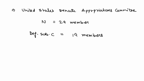 the-united-states-senate-appropriations-committee-consists-of-29-members-the-defense-subcommittee-of-the-appropriations-committee-consists-of-19-members-disregarding-party-affiliation-or-any-36553