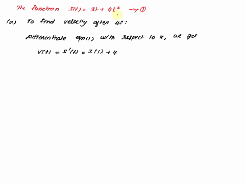 if-a-ball-is-given-a-push-so-that-it-has-an-initial-velocity-of-3-ms-down-a-certain-inclined-plane-then-the-distance-it-has-rolled-after-t-seconds-is-s-3t-4t2-a-find-the-velocity-after-4s-b-11108