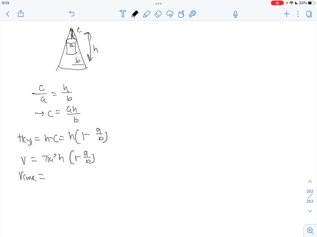 SOLVED A cylindrical hole of radius a is bored through a solid right