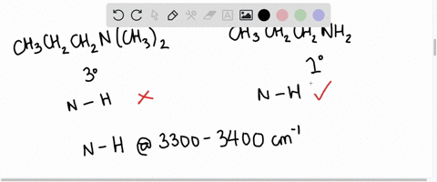 explain-how-each-of-the-following-pairs-of-compounds-could-be-distinguished-by-their-infrared-spectra-see-addendum-2-52a-ch3ch2ch2nch32-and-ch3ch2ch2nh2-2-52b-h3ch2ch2co2h-and-ch3ch2co2ch3-2-52c-ch3ch