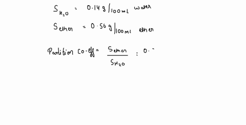 the-solubilty-of-suberic-acid-is-014g100ml-of-water-or-056g100ml-of-ether-calculate-the-volume-of-ether-needed-to-remove-90-of-the-suberic-acid-from-100-ml-of-a-saturated-aqueous-solution-in-28242