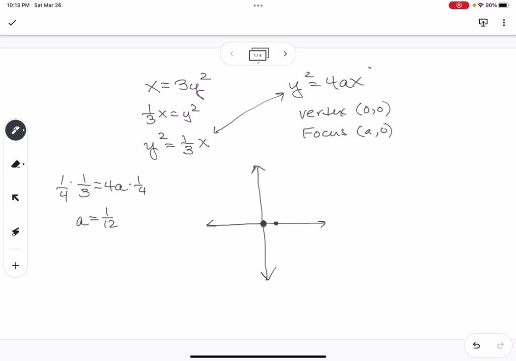 SOLVED: The graph of each equation is a parabola. Find the vertex of ...
