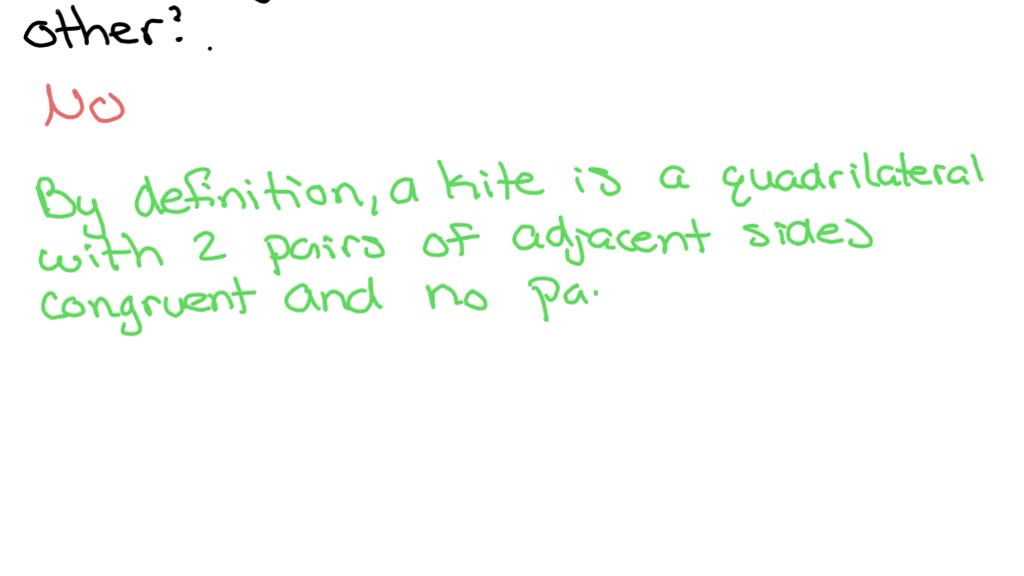 SOLVED Geometry ex 20 Can someone cobstruct a kite with diagonals that