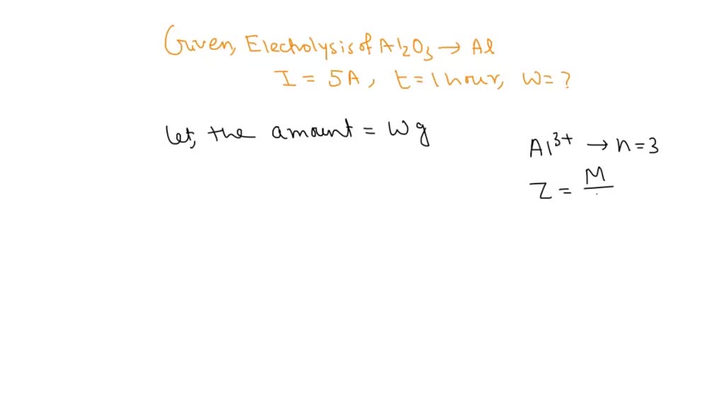 SOLVED Calculate the grams of Al produced in one hour by the