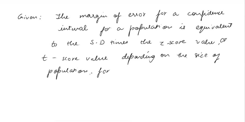 SOLVED The standard error formula is slightly different for