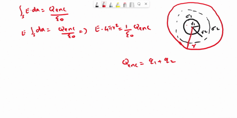 bli-abi-2-3-jigul-a-charge-of-uniform-density-40-pcm2-is-distributed-on-spherical-surface-anda-radius-10-cm-second-concentric-spherical-surface-radius-30-cm-carries-a-uniform-charge-density-19565