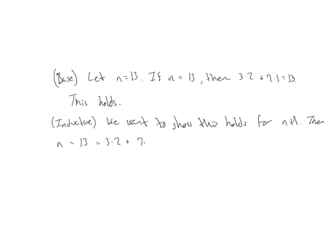 1-use-mathematical-induction-to-show-that-any-postage-of-at-least-12-cents-can-be-obtained-by-using-3-cent-and-7-cent-stamps-2-use-the-mathematical-induction-to-prove-that-for-all-integers-n-42034