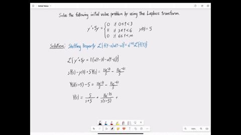 point-consider-the-initial-value-problem-0-if-0-t-3-y-5y-if-3-t-6-if6-t-0-y0-5-a-take-the-laplace-transform-of-both-sides-of-the-given-differential-equation-to-create-the-corresponding-algeb-43845