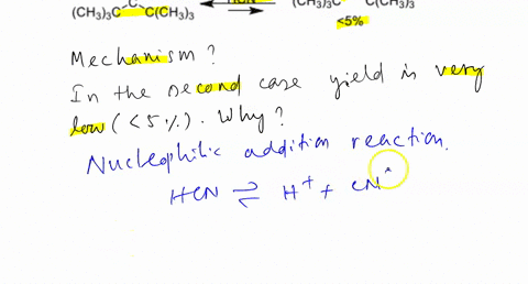 explain-the-following-reactions_-reactions-of-2-butanone-and-di-t-butyl-ketone-with-cn-are-as-shown-below-ho_c-cn-hachzc-ch3-95-hcn-hchzc-ch-ho-cn-chal3c-cch33-5-hcn-ch3c-cch33-write-the-mec-06066