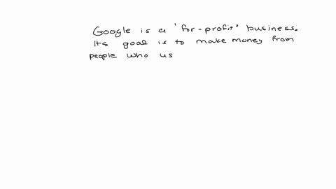 google-is-a-for-profit-business-its-goal-is-to-make-money-from-people-who-use-it-group-of-answer-choices-true-false