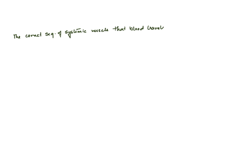what-is-the-correct-sequence-of-systemic-vessels-that-blood-travels-as-it-leaves-the-heart
