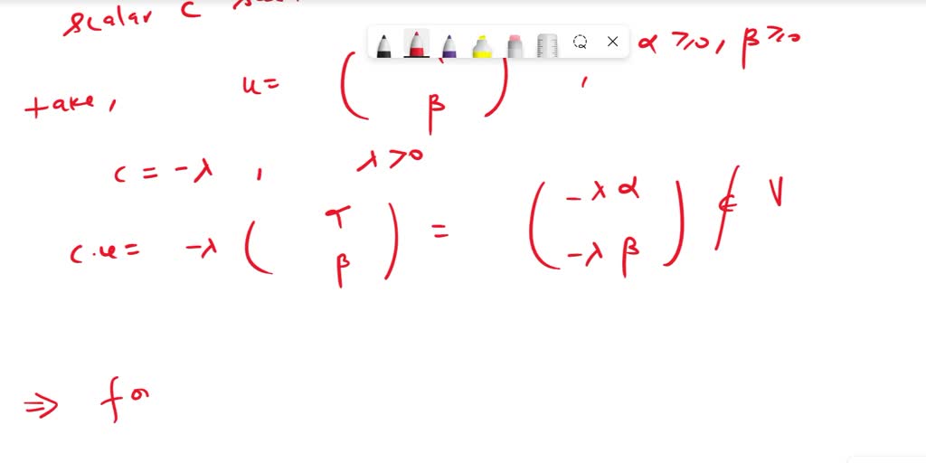 SOLVED: Let V Be The First Quadrant In The Xy-plane; That Is, Let V ...