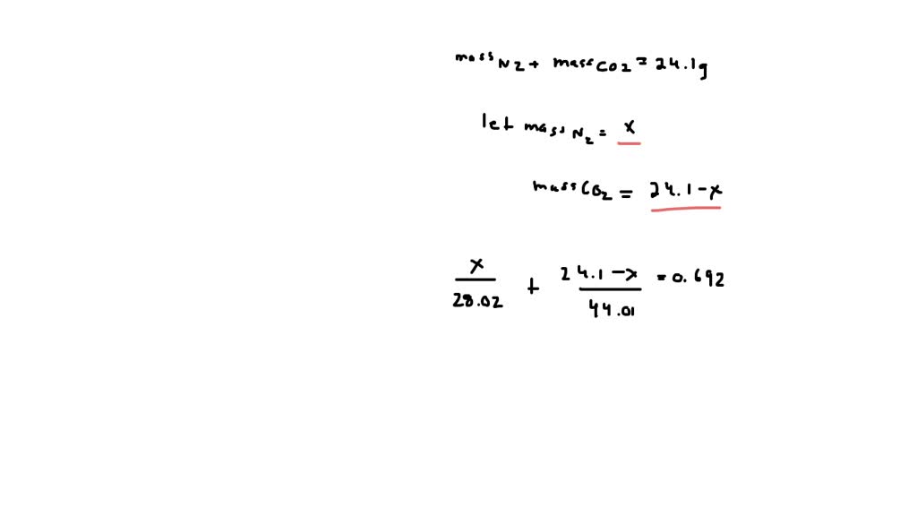 SOLVED A 24 1 g Mixture Of Nitrogen And Carbon Dioxide Is Found To solved-a-24-1-g-mixture-of-nitrogen-and-carbon-dioxide-is-found-to
