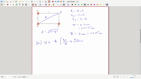 the-figure-below-shows-three-small-positively-charged-spheres-at-three-corners-of-a-rectangle-the-particle-at-upper-left-has-a-charge-q1-500-nc-the-one-at-the-lower-left-has-a-charge-of-q2-6-26436