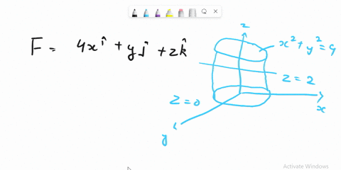 let-s-be-the-closed-surface-consisting-of-the-part-of-the-solid-cylinder-x2-y2-9-between-the-planes-z-0-and-z-2-including-the-top-and-bottom-disks-use-the-gauss-divergence-theorem-to-compute-75597