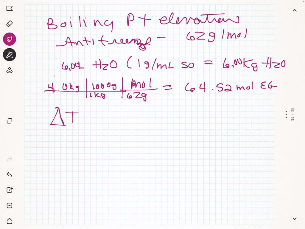 SOLVED A common antifreeze for car radiators is ethylene glycol CHZ