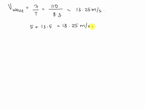 a-boat-is-moving-to-the-right-at-50-ms-with-respect-to-the-water-an-ocean-wave-is-moving-to-the-left-opposite-to-the-motion-of-the-boat-the-waves-have-20-m-between-the-top-of-the-crests-and-73515