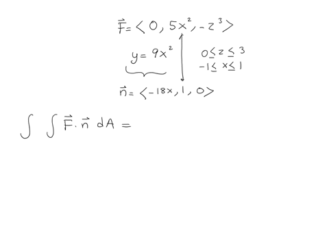 find-flux-of-given-vector-field-across-given-surface-f-sxj-zk-s-is-the-portion-of-the-parabolic-cylinder-y-9x-for-which-0-z-3-and-1-xs1-direction-is-outward-away-from-the-y-z-plane-select-on-66034