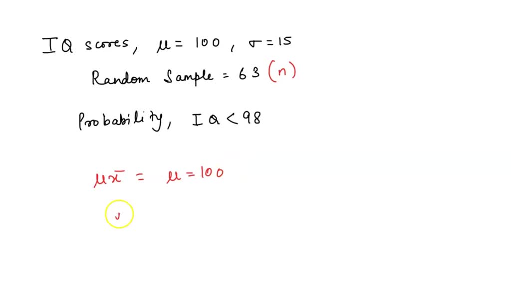 solved-intelligence-quotient-iq-scores-are-often-reported-to-be