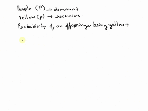 in-a-certain-species-of-plant-the-color-purple-p-is-dominant-to-the-color-yellow-p-according-to-the-punnett-square-what-is-the-probability-of-an-offspring-being-yellow-parent-pp-pp-pp-paront-38859