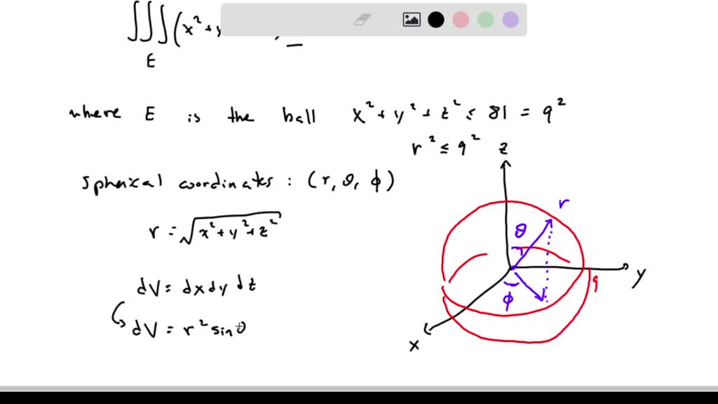 SOLVED: Use spherical coordinates to evaluate the triple integral ∫∫∫Ex ...