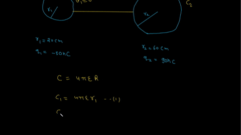 two-isolated-conducting-spheres-are-separated-by-a-large-distancec-sphere-1-has-a-radius-0f-20-cm-and-an-initial-charge-930-nc-while-sphere-2-has-radius-of-60-cm-and-an-initial-charge-9-nc-a-35531