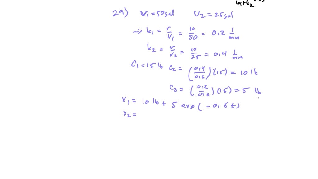 SOLVED: The amounts X(t) and X2(t) of salt in the two brine tanks of ...