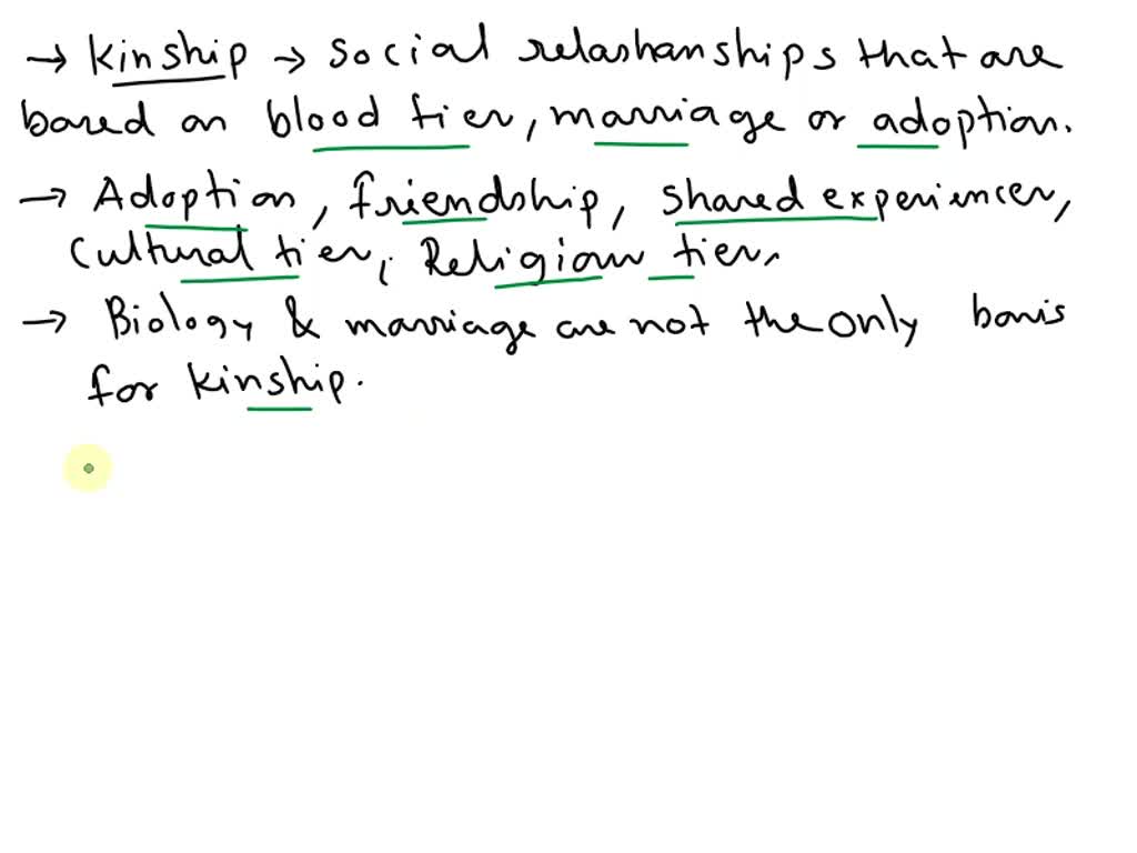 SOLVED Are biology and marriage the only basis for kinship? Why or Why