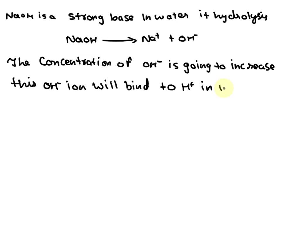 SOLVED Lye (NaOH) is a strong base used to encourage browning on