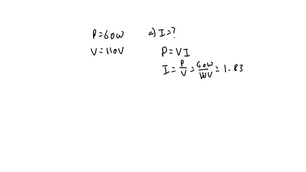 SOLVED: A 60-W light bulb operates on an effective ac voltage of 110 V ...