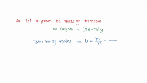 a-closed-container-of-volume-002-m3-contains-a-mixture-of-neon-and-argon-gases-at-a-temperature-of-27-c-and-pressure-of-1-105-nm2-the-total-mass-of-the-mixture-is-28-g-if-the-gram-molecular-weights-of