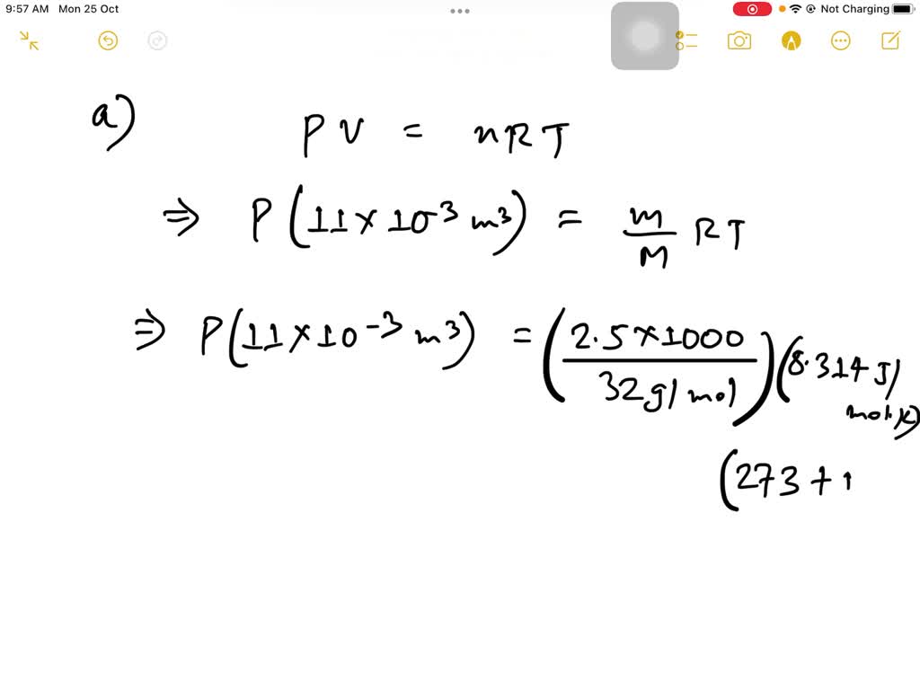 A scuba diver's tank contains 2.50 kg of O2 compressed into a volume of