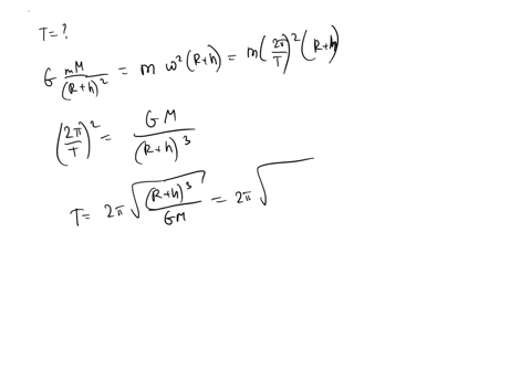 a-calculate-the-orbital-period-of-a-satellite-that-orbits-at-three-earth-radii-above-the-surface-of-the-earth-b-if-the-earth-suddenly-became-more-massive-while-the-satellite-remains-in-circu-22194