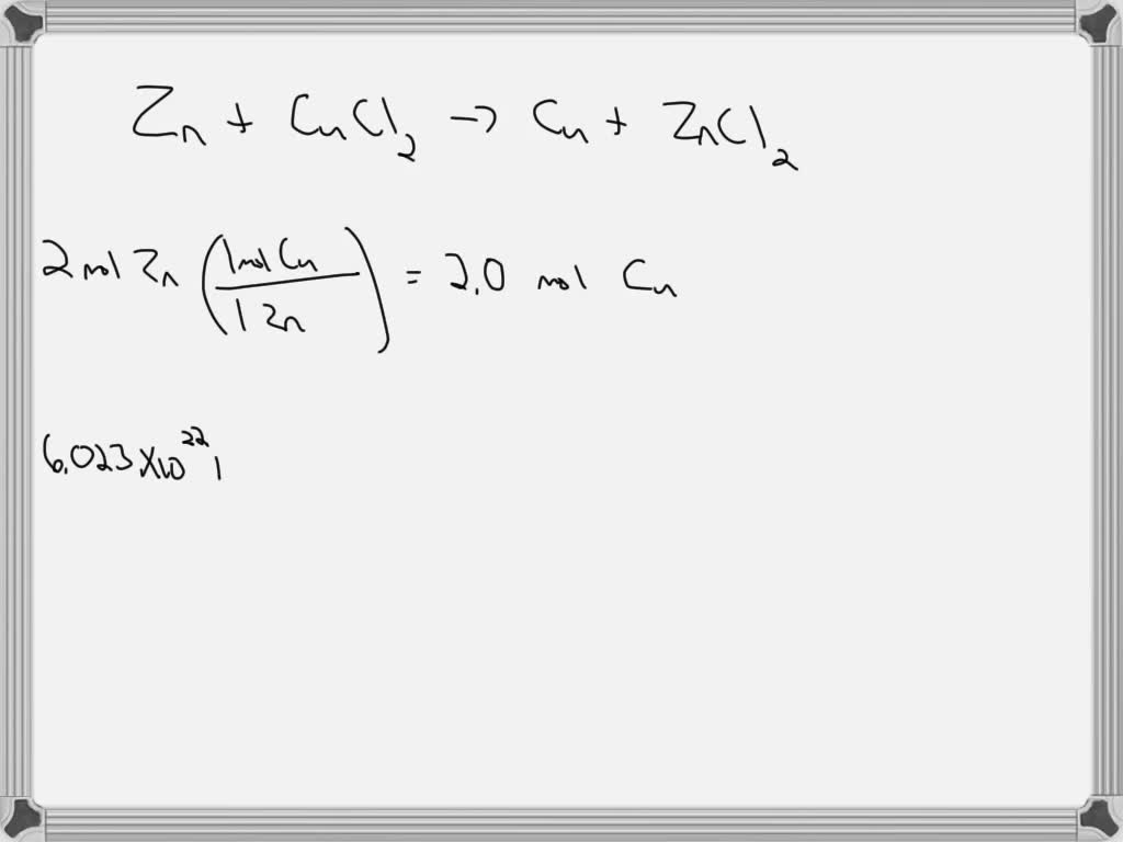 SOLVED HIL. Higher Order Thinking Questions 2 moles of Zinc reacts