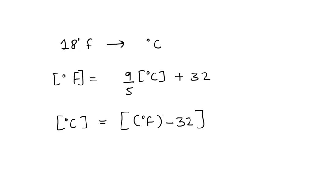 18 degrees discount f in celsius