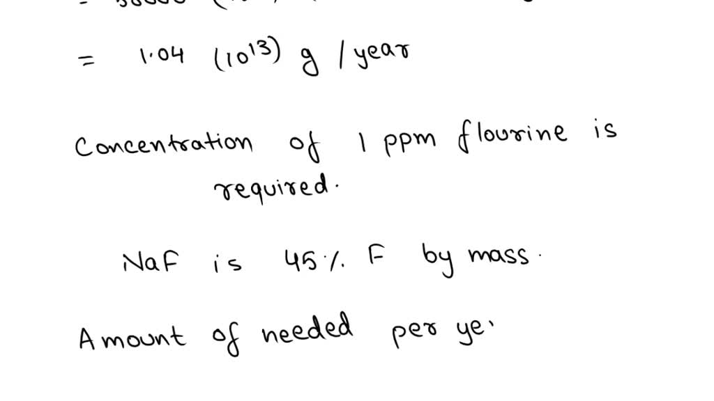 SOLVED Fluoridation is the process of adding fluorine compounds to drinking water to help fight
