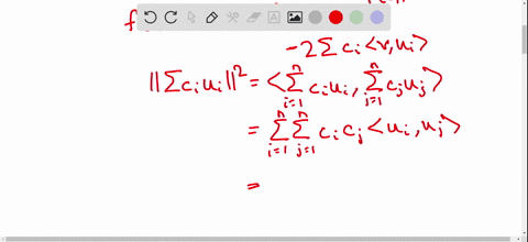 let-u1-u2-un-be-an-orthonormal-basis-for-subspace-s-of-an-inner-product-space-v-and-let-p-be-the-projection-of-v-v-onto-s_-show-that-p-ci_1-vui-ui-show-that-ilpll-llvll-11624